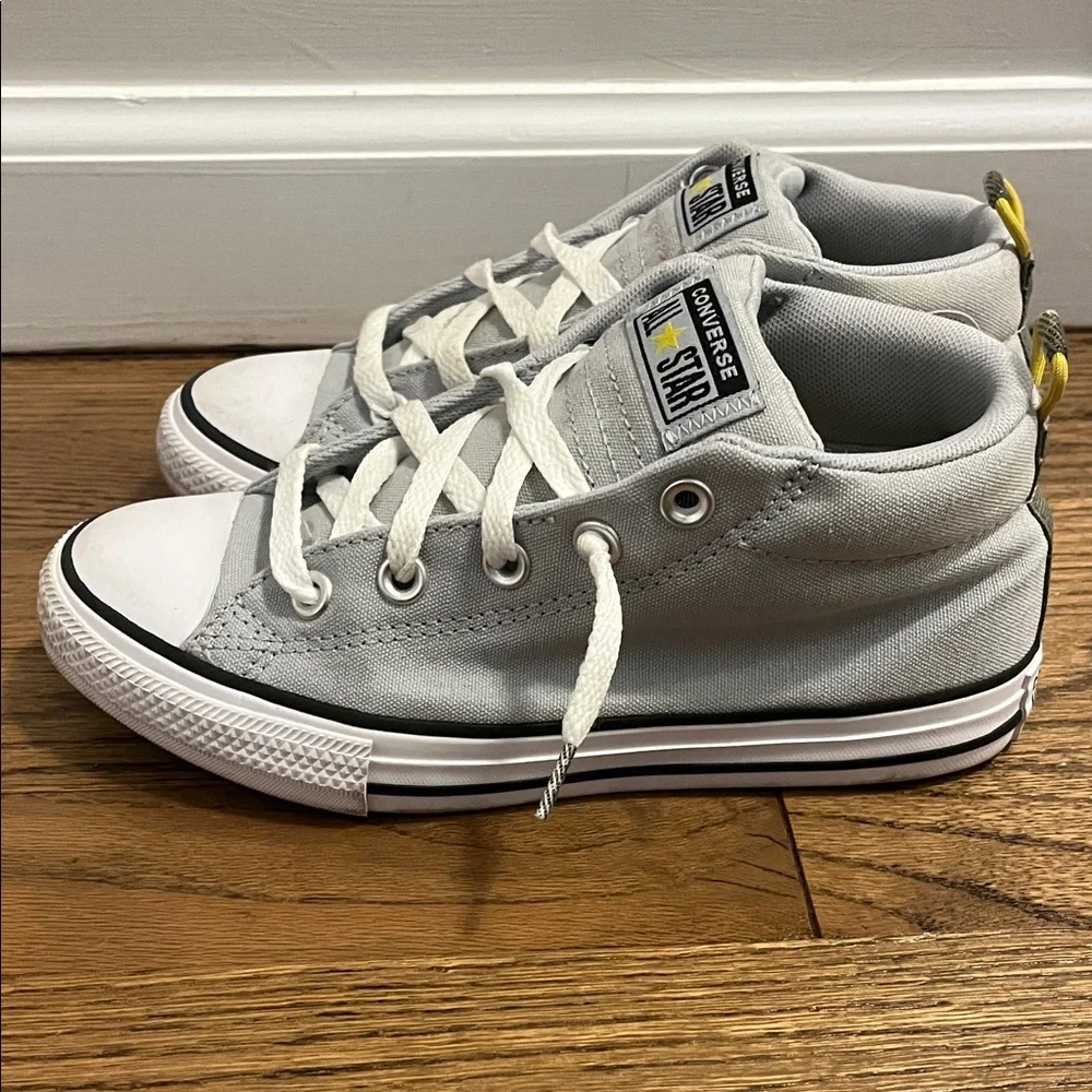 Converse Kids Light Gray High-Top Sneakers